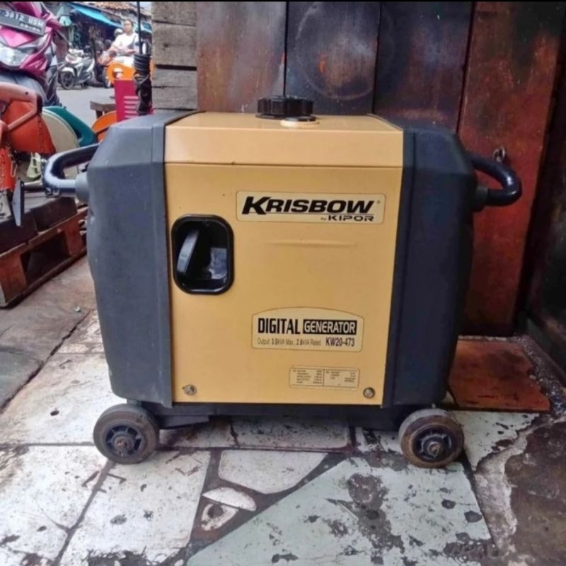 Genset Silent Krisbow KW20-473 3000 Watt Starter Original