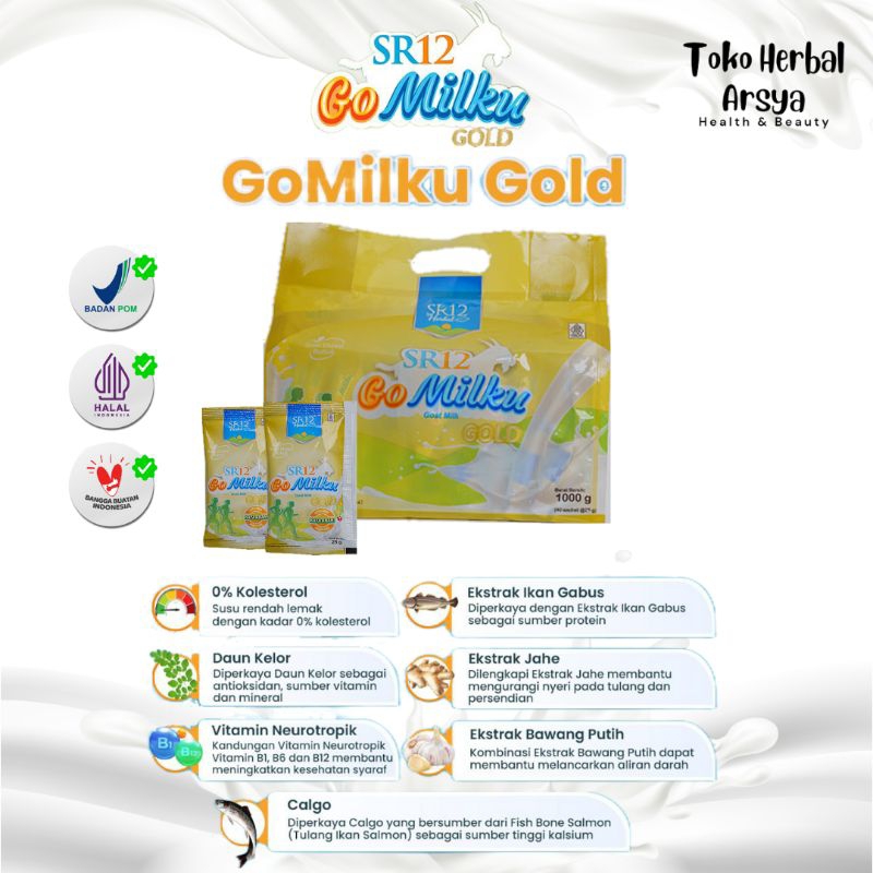 

SR12 Gomilku Gold Susu Kambing Etawa Rendah Lemak Tinggi Kalsium Bebas Gula
