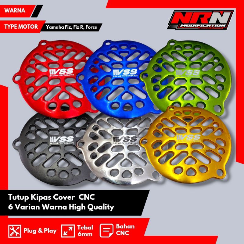 Tutup Kipas Fizr Cover Kipas Fizr Force CNC 6 Varian Warna