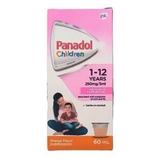 PANADOL SYRUP CHILDREN 1-12 YEARS IMPORT / PANADOL SYRUP ANAK 1-12 TAHUN