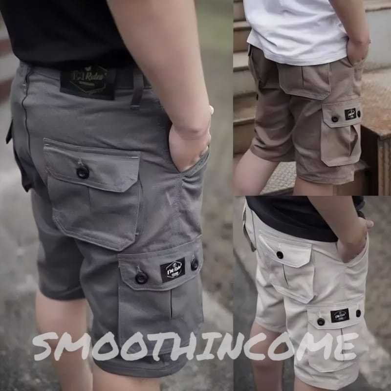 Big Size ( 27-44 ) Celana Cargo Pendek pria Terlaris Celana Pendek Jumbo Cowok Katun American drill