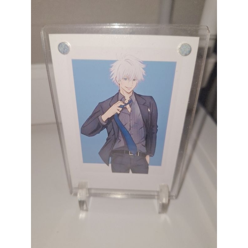 photocard gojo satoru 2R dengan acrilic frame unofficial
