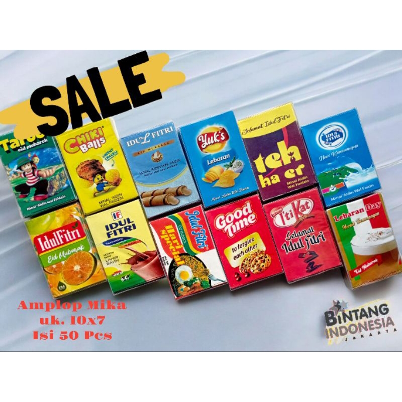 

Amplop Box Mika Lebaran 2025 Motif Snack-Bintang Indonesia