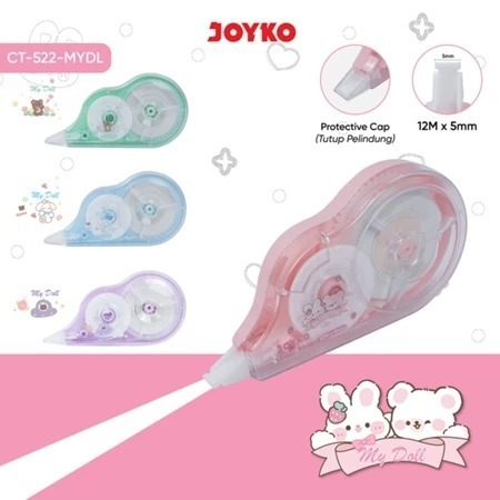 

Pita Koreksi Correction Tape Joyko CT-522 My Doll Tip-Ex Kertas