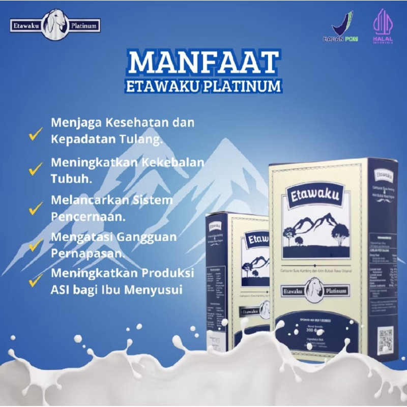 

Etawaku Platinum Susu Kambing Etawa Original 1 Box