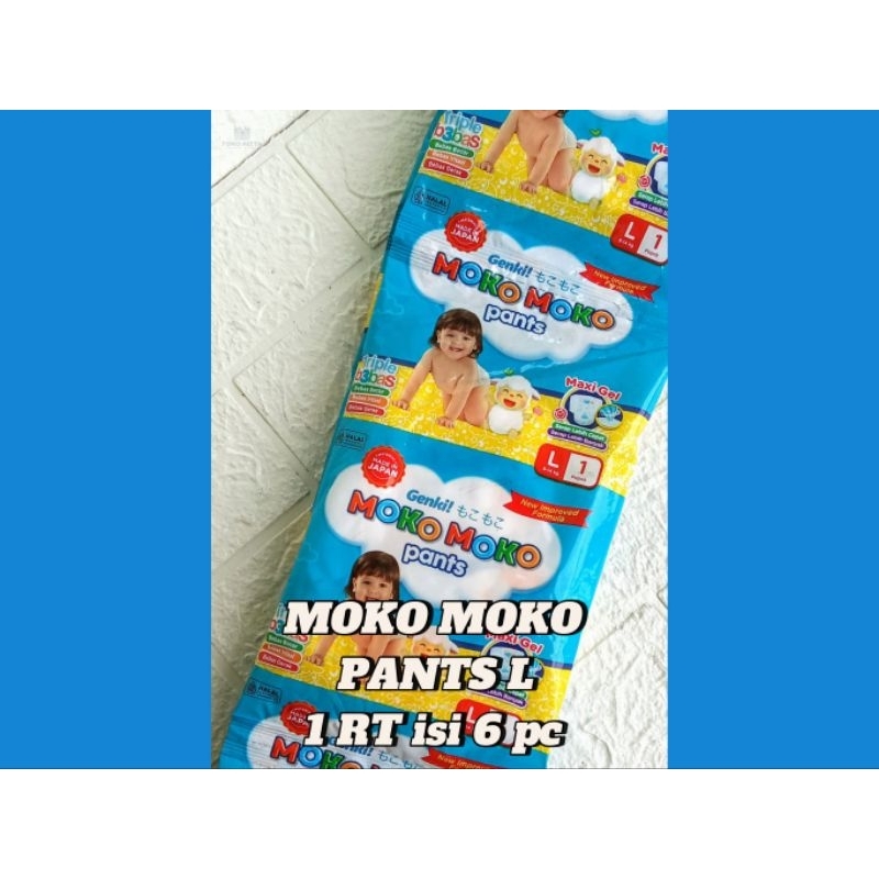 Moko Moko pants 1 renceng isi 6 sachet