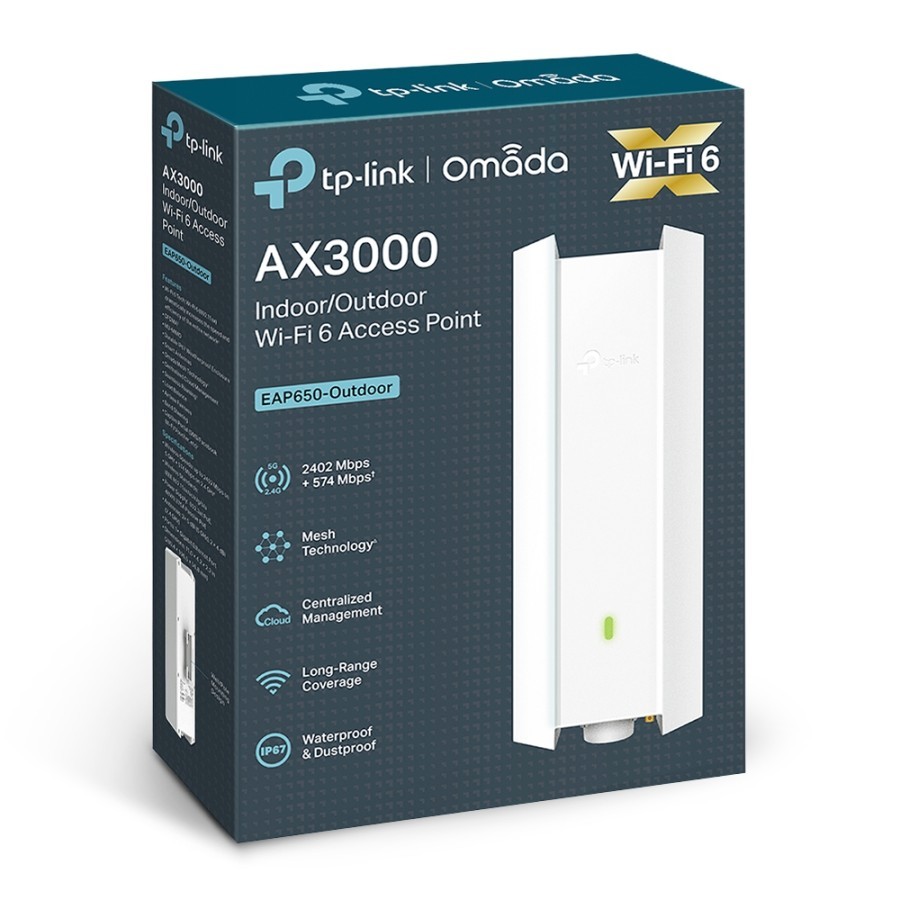 TP-LINK EAP650 OUTDOOR AX3000 WIFI 6 ACCESS POINT
