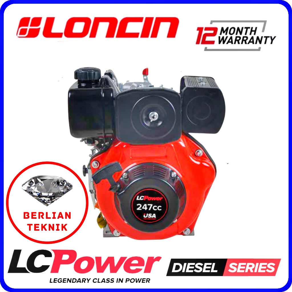 Mesin Penggerak Solar Engine Diesel Loncin LC Power Vortex D 173 / 5 HP