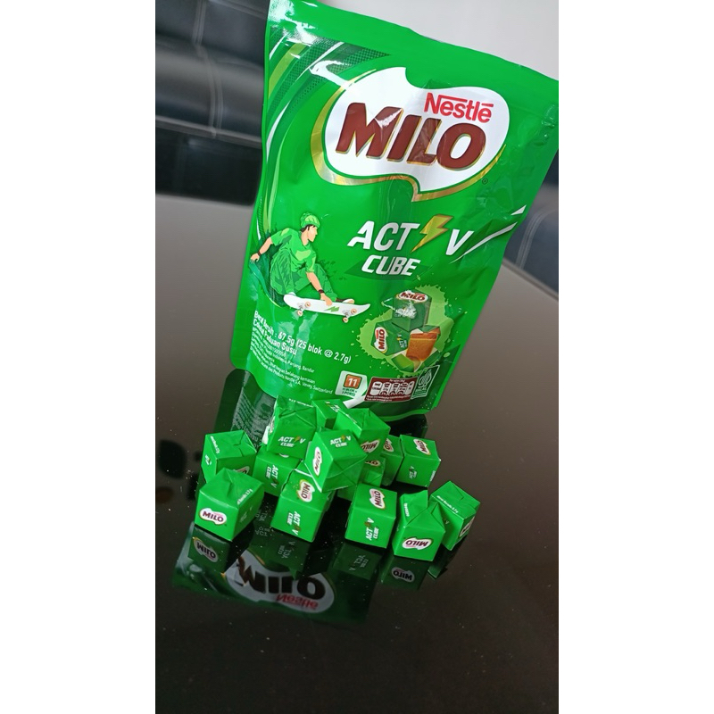 

Ukf5Pc6F4H (Kuliner.Kita) Permen Nestl Milo Act Cube Isi 25