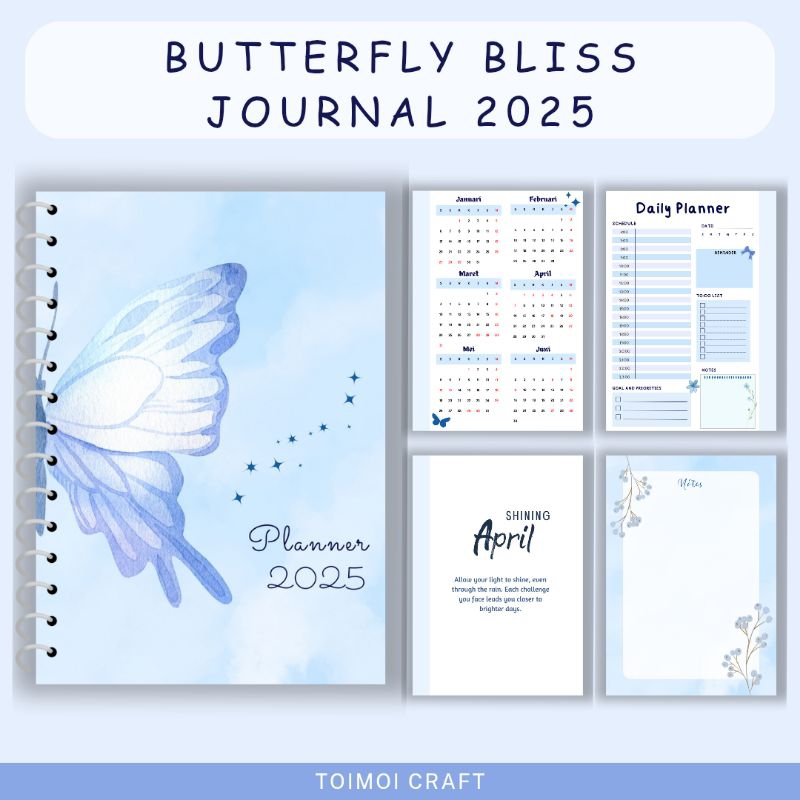 

Butterfly Bliss Journal 2025 by Toimoi Craft