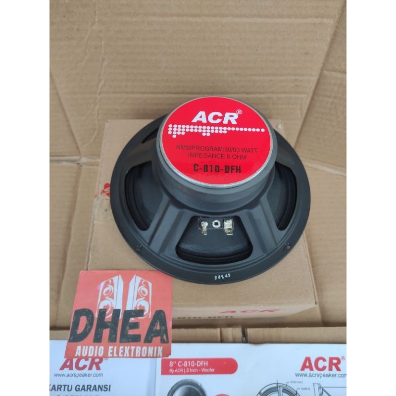 Speaker ACR FullRange 8 inch ACR C 810DFH ACR Full Range 8" 810 DFH 60W ORIGINAL 8in Speaker Mid 8 i