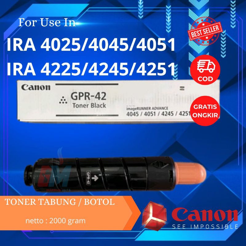 Botol Toner dan Toner Original Mesin FotocopyIRA 4025/4225/4051/4251