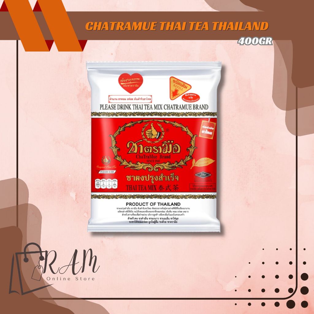 

Chatramue Thai Tea 400 Gram - Chatramue Brand Original Thailand