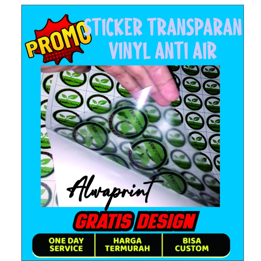 

STIKER TRANSPARAN VINYL / STICKER ANTI AIR STIKER TAHAN AIR / STICKER TAHAN AIR / STIKER LABEL