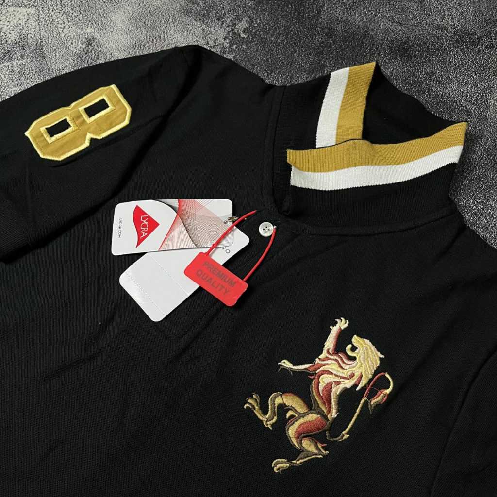 Baju Polo GIORDANO Bordir Lion 3D Kaos Kerah Giordano Pria Dewasa Polo Shirt Starboy Giordano