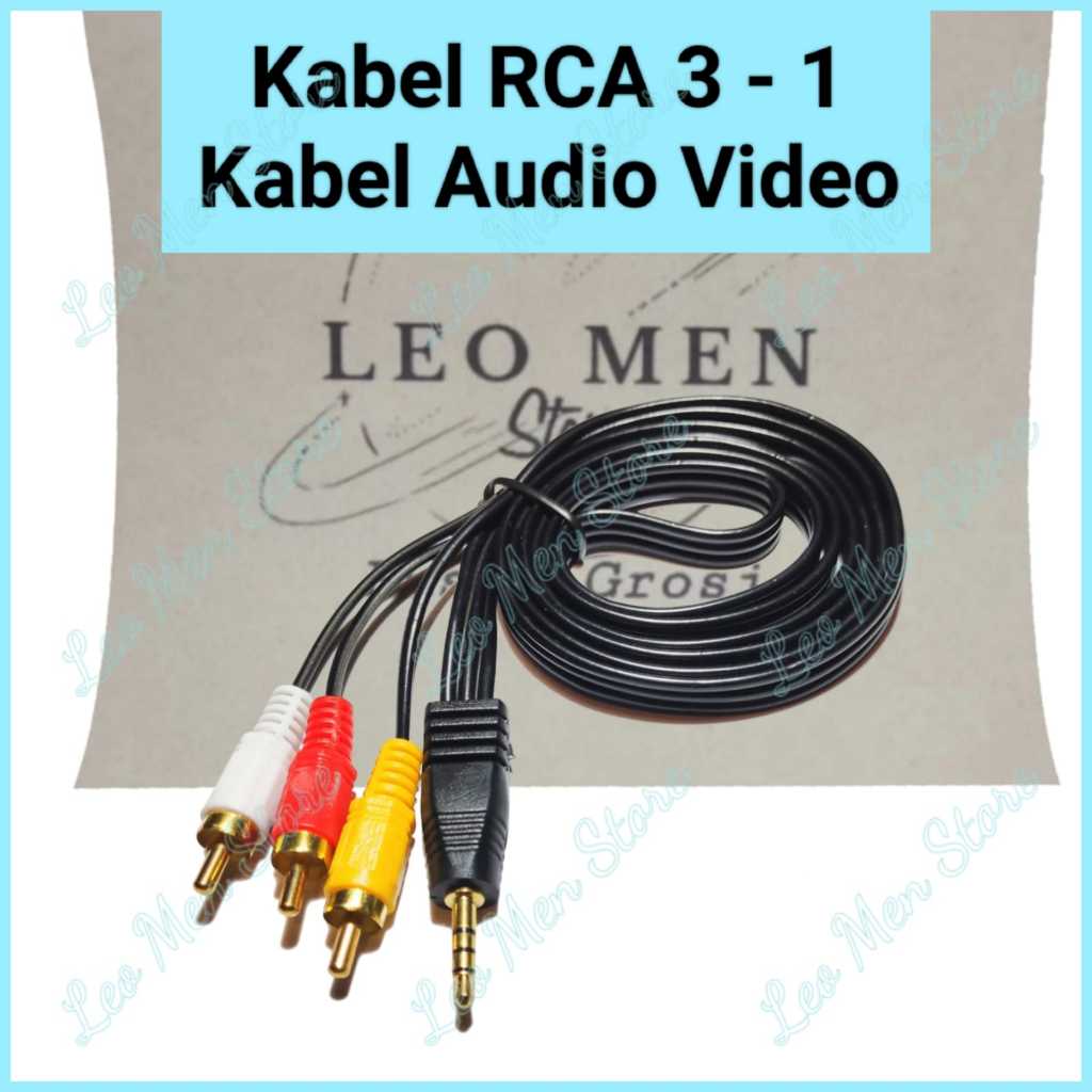 Kabel RCA 3 X 1~Kabel Audio Video 3 X 1~RCA 3 X 1~RCA 3 in 1~1,5 Meter