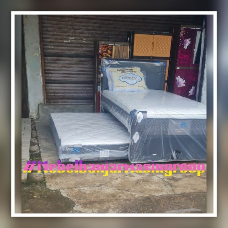 Set Springbed Sorong | Ranjang Sorong OLYMPIC PROCELLA SUPER FIT