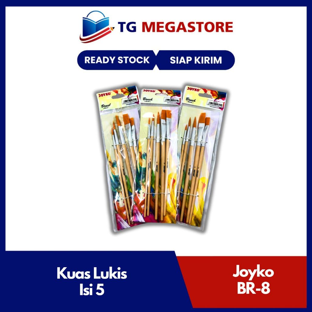 

Kuas Lukis / Cat Air Joyko BR-8 isi 5pcs