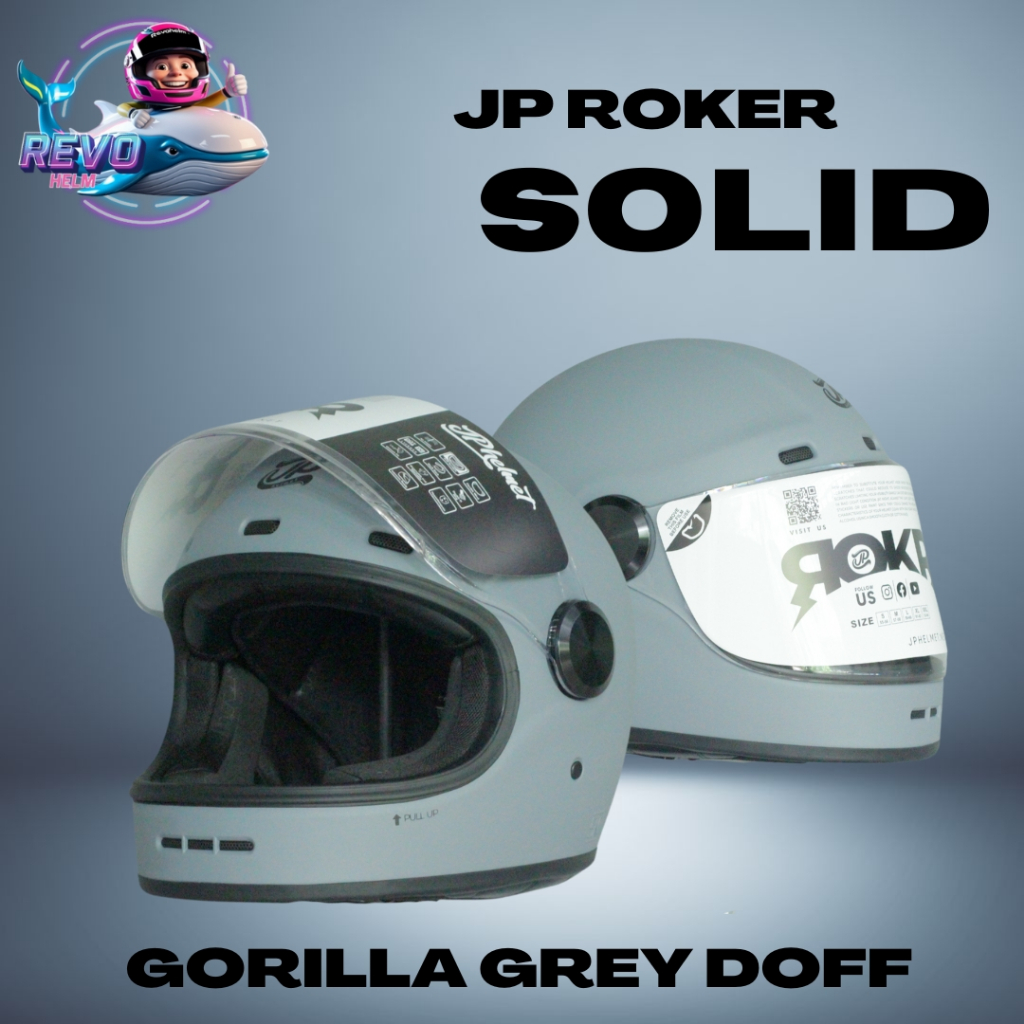 RK HELM JP ROKR SOLID & MOTIF ORIGINAL, HELM FULL FACE JPX RETRO CULTURE KEREN, JPX HELMET OFFICIAL