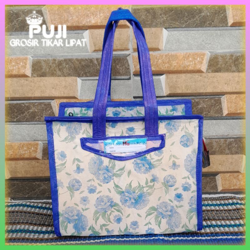 

Tas Hajatan Kain Motif Bunga Ukuran Jumbo (Muat 10Kg) / Tas Buwuh Motif Bunga / Tas Serbaguna Murah