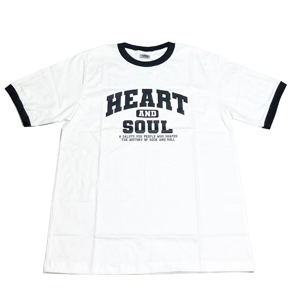 Heart And Soul - Ringer Black T-shirt Kaos Pria