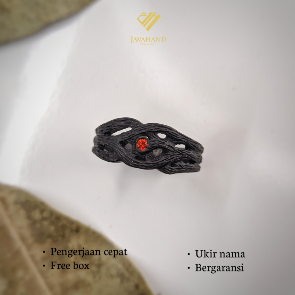 CINCIN PRIA KEREN MOTIF KAYU