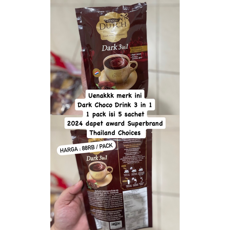 

Cocoa Dutch Dark Choco 3 in 1