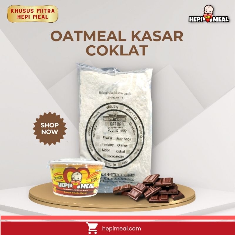 

oatmeal kasar rasa coklat