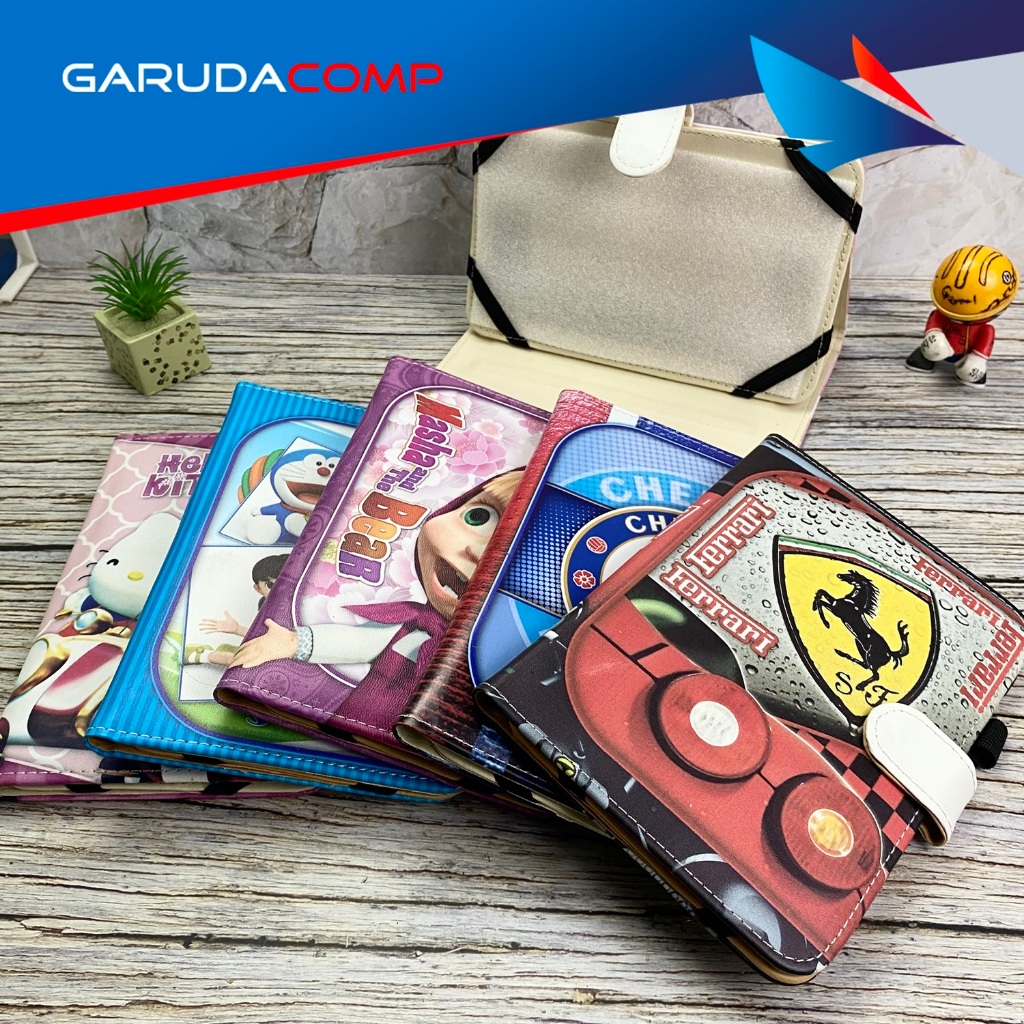 Case Tablet 7 inch Casing Tablet 7 inch Dompet Cover Tablet Motif Gambar Anak Lucu 7 inch Universal 