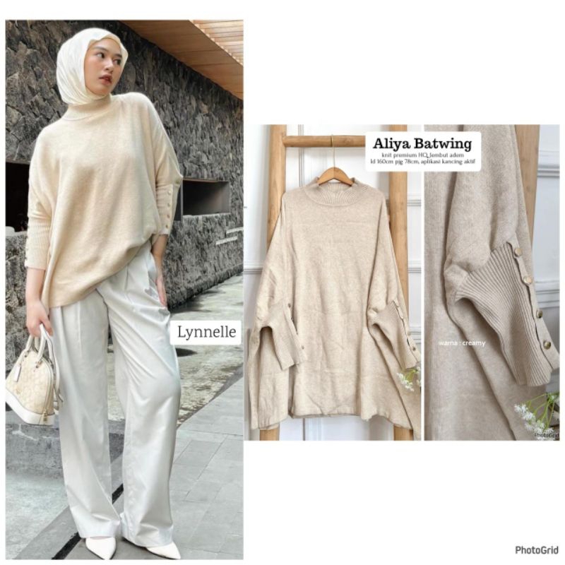 ALIYA BATWING // BLOUSE RAJUT IMPORT // ORI LYNELLE