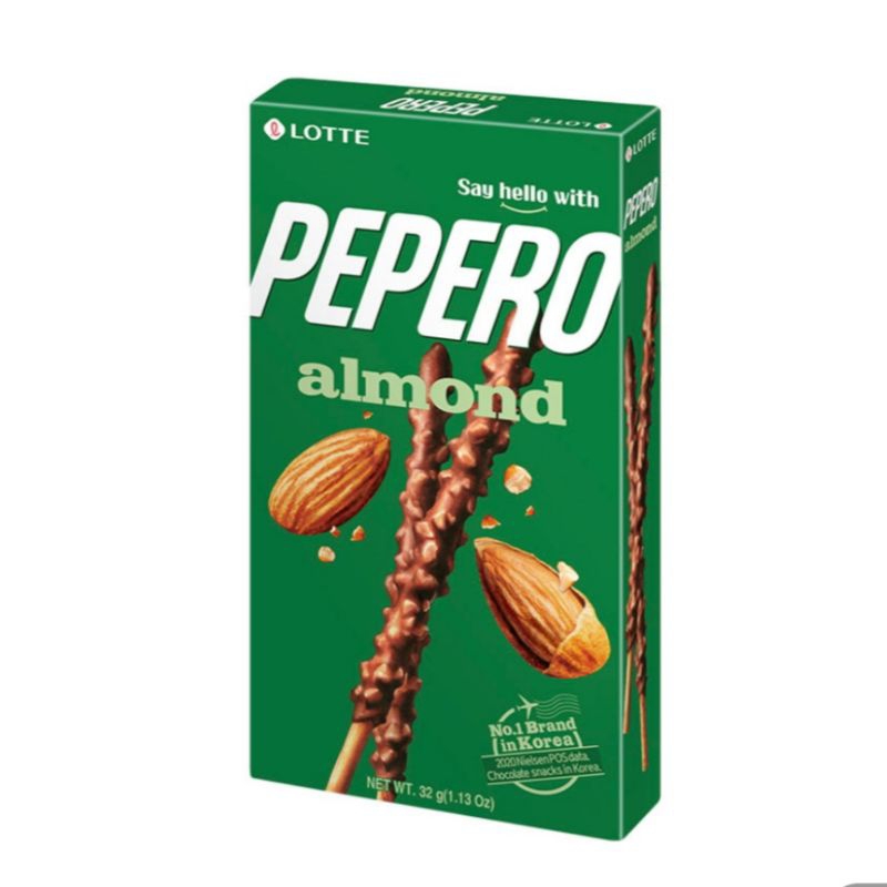 

Lotte Pepero Biskuit Stik 32gr Almond / White Cookie