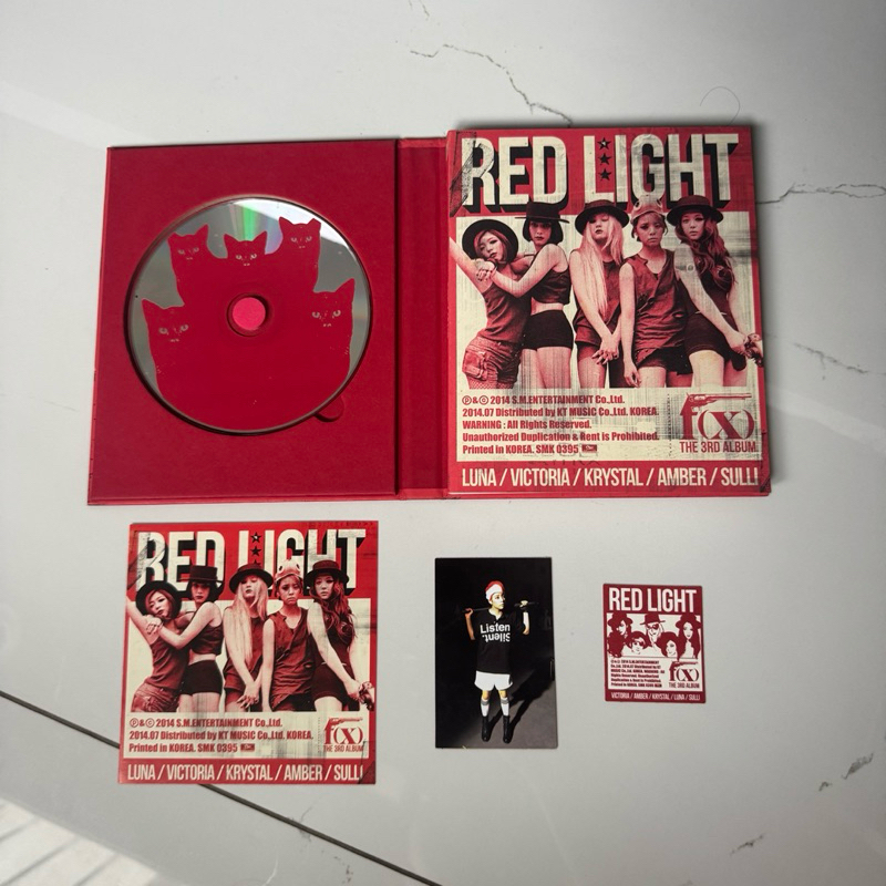 F(X) FX 3rd Album Red Light Amber Photocard