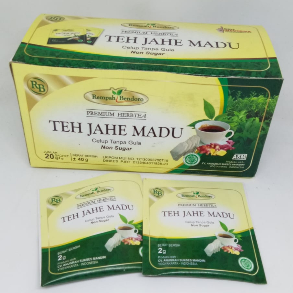 

TEH CELUP JAHE MADU 20 Bags by REMPAH BENDORO