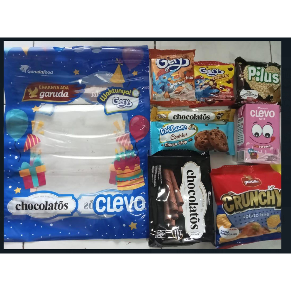 

PAKET SNACK ULTAH GARUDA FOOD/ BINGKISAN ULANG TAHUN ANAK | BINGKISAN LEBARAN NATAL KEMERDEKAAN TASYAKURAN