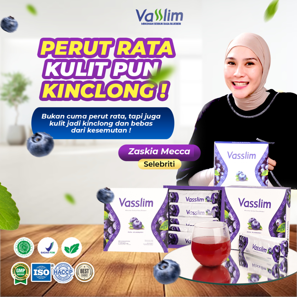 Vasslim Fiber Drink Diet Pelangsing Badan Penurun Berat Badan Cepat dan Ampuh Bpom Ori