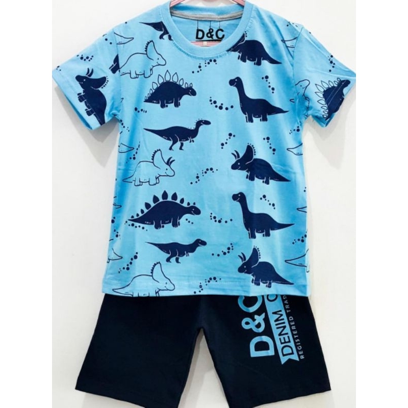 BELI 3 100RB Kaos Anak Laki-Laki Setelan Anak Laki-Laki Baju Tidur Anak Piyama Anak Laki-Laki Setela