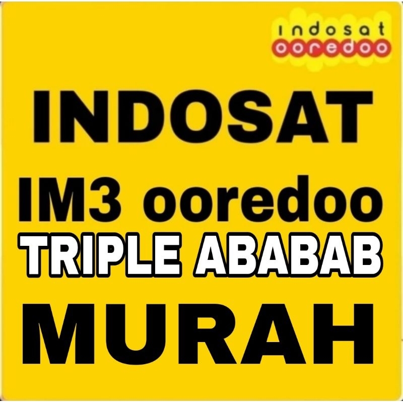 NOMOR CANTIK INDOSAT OOREDOO IM3 SUPER RAPIH MURAH SERI SUPER ABABAB 868686 383838 404040 262626 535