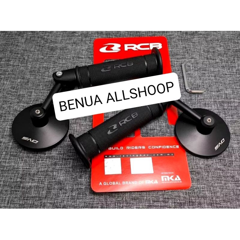Handgrip RCB Original HG 55 + Spion Jalu Bulat Handgrip RCB Spion Jalu Cembung Universal Motor Spion