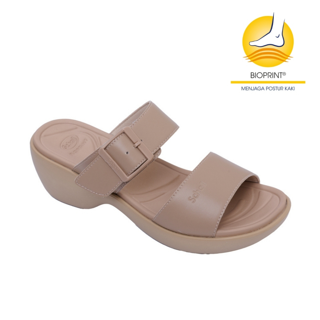 Scholl Keira Brown Sandal Wanita