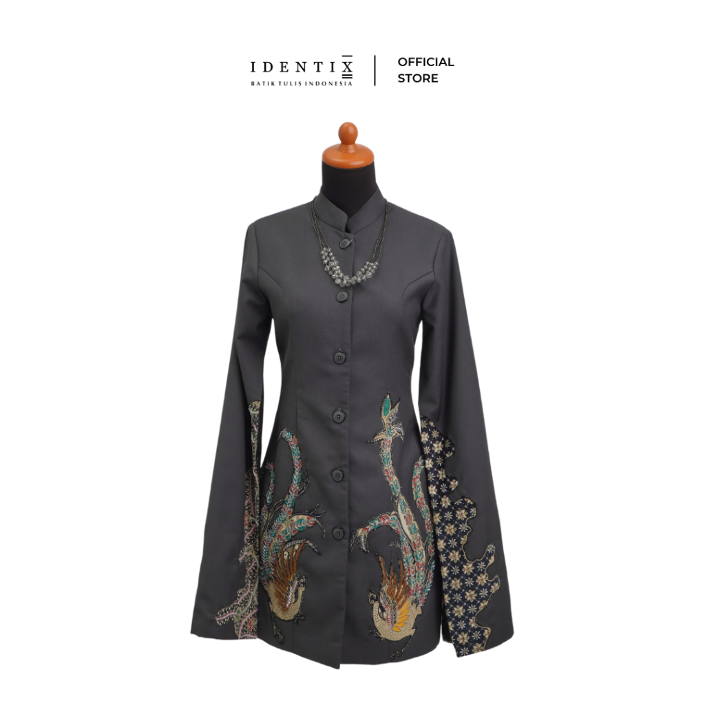 Identix Batik - Atasan Tunik Kombinasi Wanita