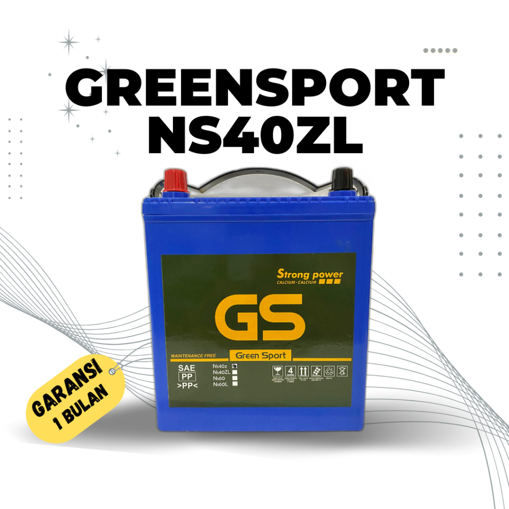 Aki MF Mobil Xpander Ns40ZL (36B20L) 42AH GS Green Sport