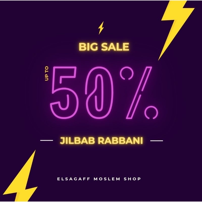 DISKON 50% JILBAB RABBANI
