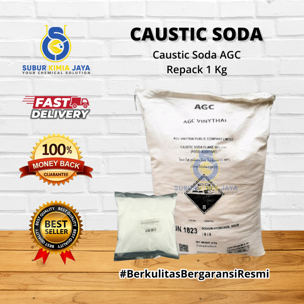 

Caustic Soda / Soda Api Toilet / NaOH / Natrium Hydroxide 1 KG Premium