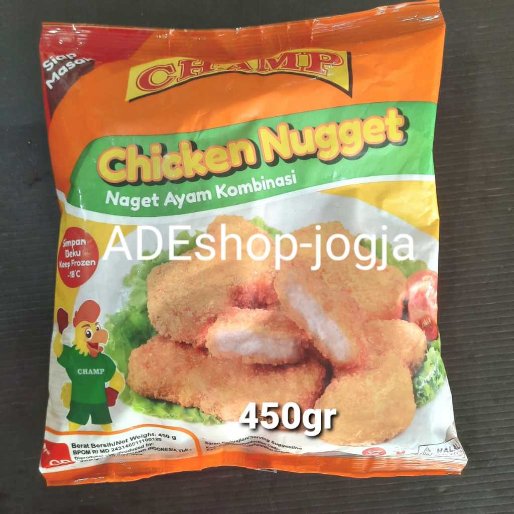 

nugget ayam Champ 450gr nuget chicken naget ayam kombinasi