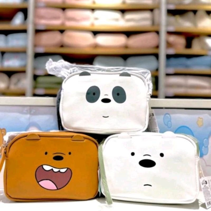 MINISO WE BARE BEARS SLINGBAG CROSSBODY BAG TAS SELEMPANG BAHU WBB