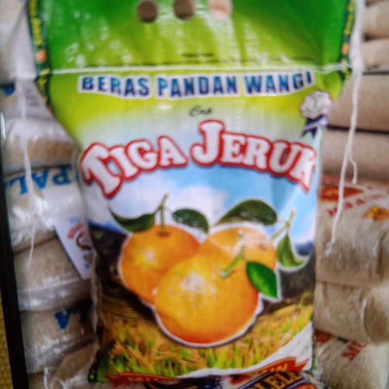 

Beras cap tiga jeruk 5kg-free ongkir
