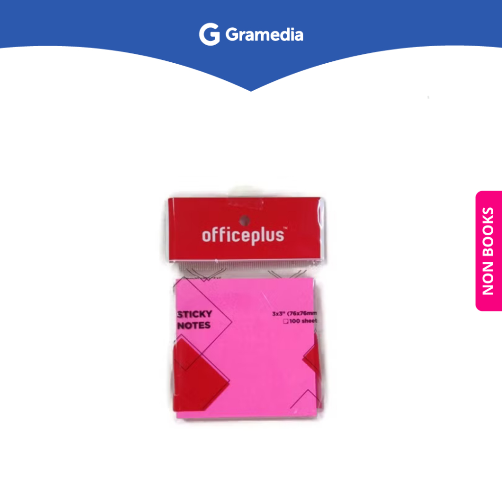 

Gramedia Surabaya - OFFICE-P STICKY NOTE 3X3` 100SHT NEON PINK