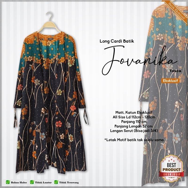 ATASAN BATIK WANITA EKSKLUSIF TERBARU 2025 CARDIGAN LONGCARDI ROMPI OUTER MODERN KONDANGAN KERJA