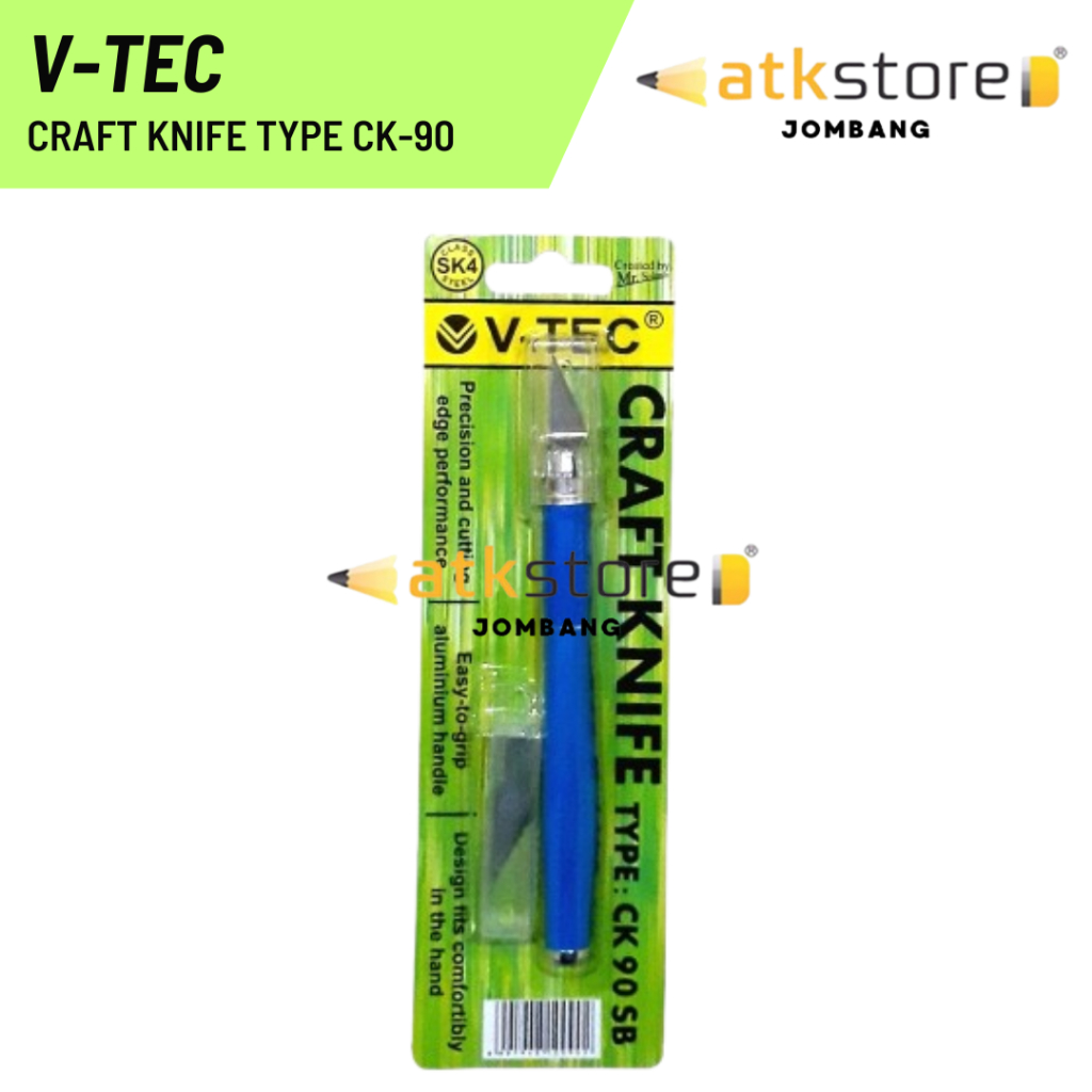 

V-TEC Craft Knife CK-90 SB Pisau Ukir Art / Craft Knife / Cutter Pen / Pisau Ukir / Art