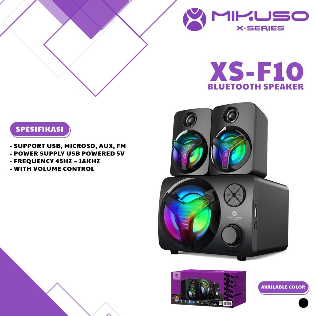MIKUSO-X SERIES XS-F10 Bluetooth Speaker with  Subwoofer